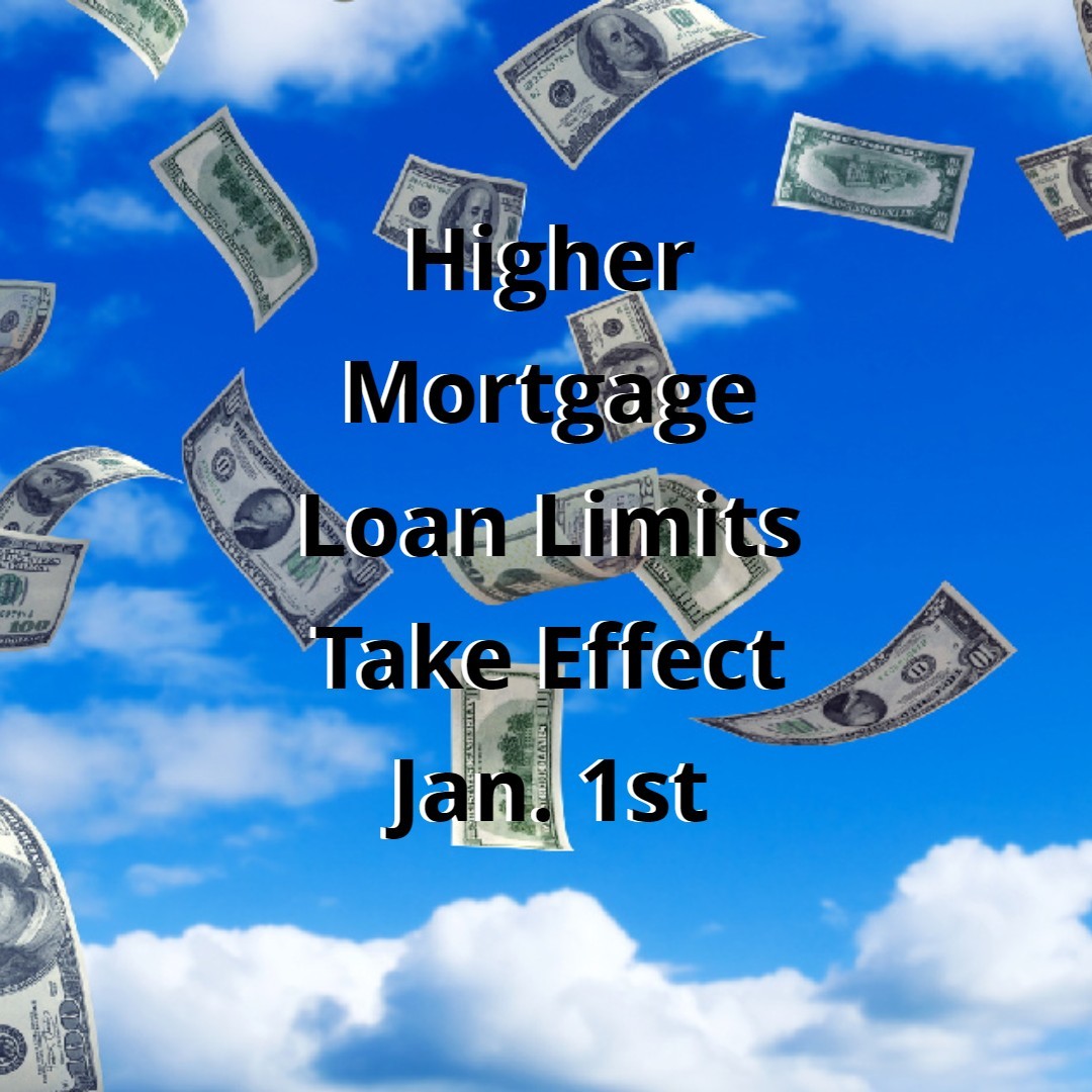 The higher levels are in response to rising home prices over the past year. The new loan limits took effect Jan. 1st. Ralene Nelson | DRE# 01503588 | Re/Max Grupe Gold | 707-334-0699
https://magazine.realtor/daily-news/2022/01/03/higher-mortgage-loan-limits-take-effect